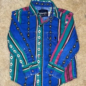 VINTAGE WRANGLER PEARL SNAP